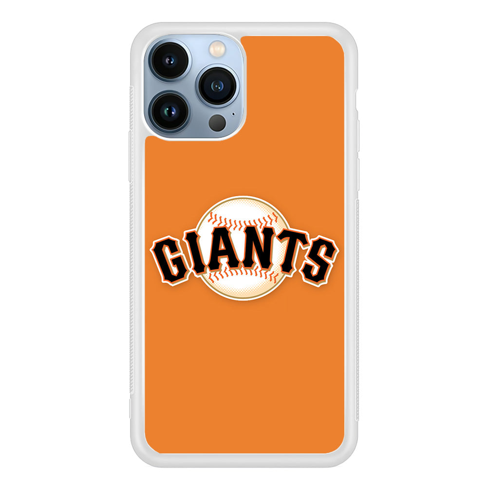 Baseball San Francisco Giants MLB 001 iPhone 15 Pro Max Case-Phone Case-Rubber White (2D Case)-Altracase