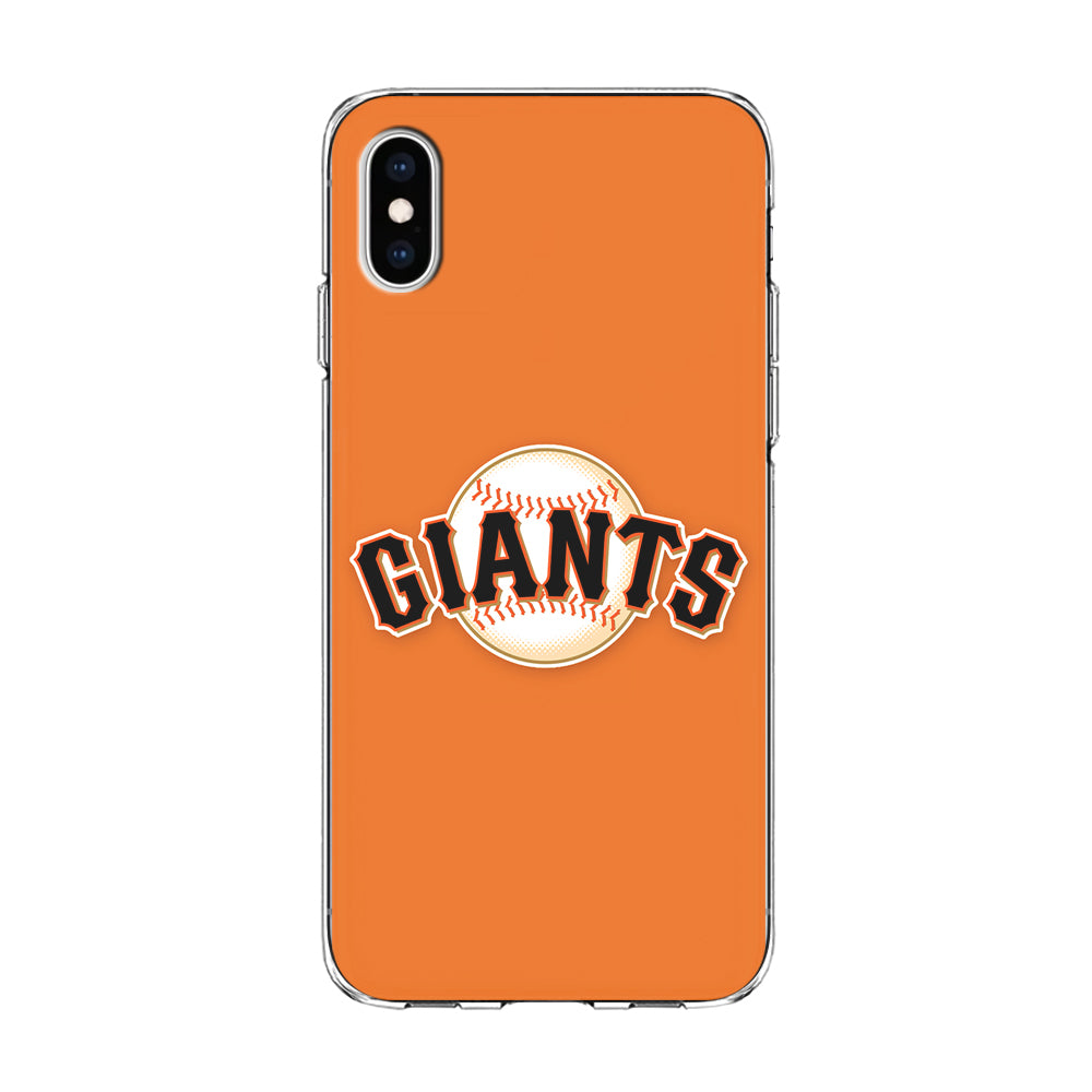 Baseball San Francisco Giants MLB 001 iPhone Xs Max Case-Phone Case-Clear Soft Case-Altracase