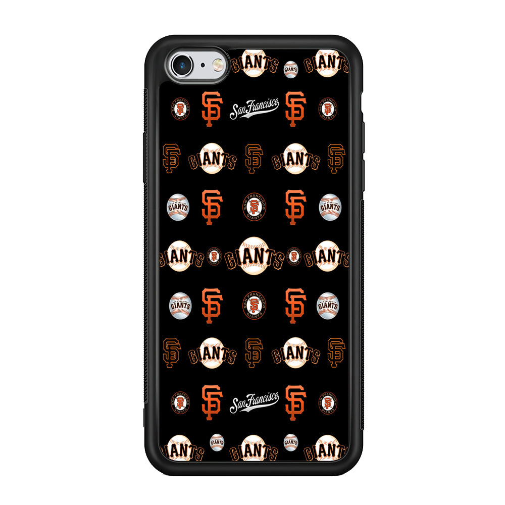 Baseball San Francisco Giants MLB 002 iPhone 6 Plus | 6s Plus Case-Phone Case-Rubber Black (2D Case)-Altracase