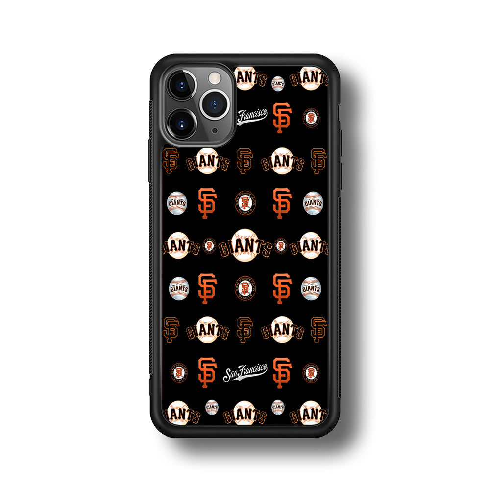 Baseball San Francisco Giants MLB 002 iPhone 11 Pro Case-Phone Case-Rubber Black (2D Case)-Altracase