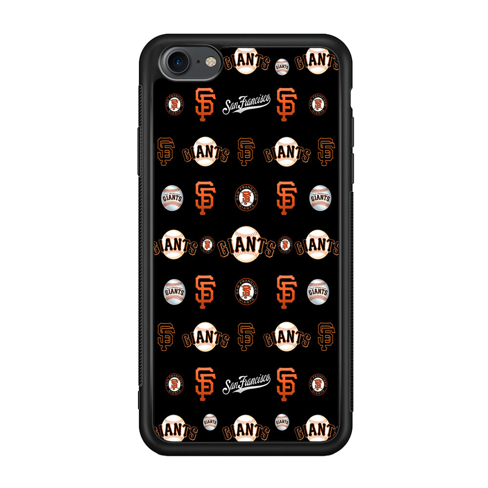 Baseball San Francisco Giants MLB 002 iPhone 7 Case-Phone Case-Rubber Black (2D Case)-Altracase