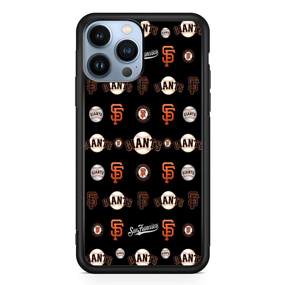 Baseball San Francisco Giants MLB 002 iPhone 15 Pro Max Case-Phone Case-Rubber Black (2D Case)-Altracase