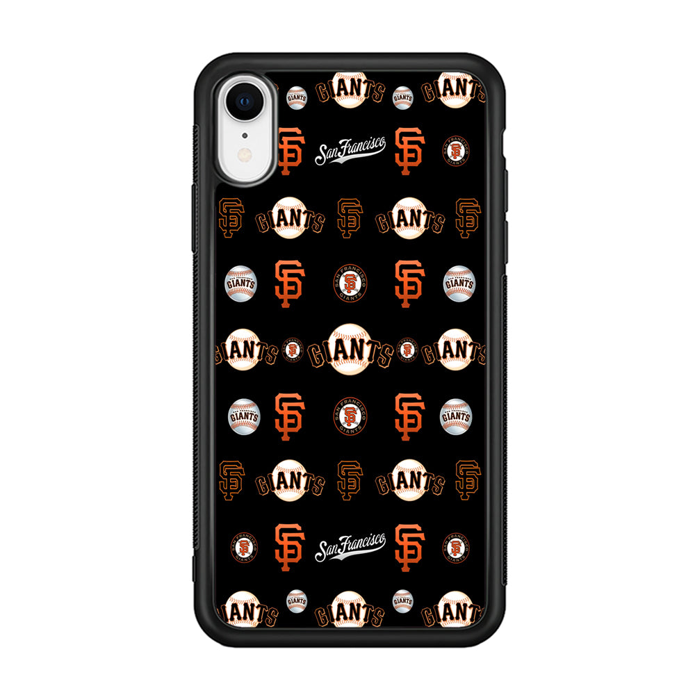 Baseball San Francisco Giants MLB 002 iPhone XR Case-Phone Case-Rubber Black (2D Case)-Altracase