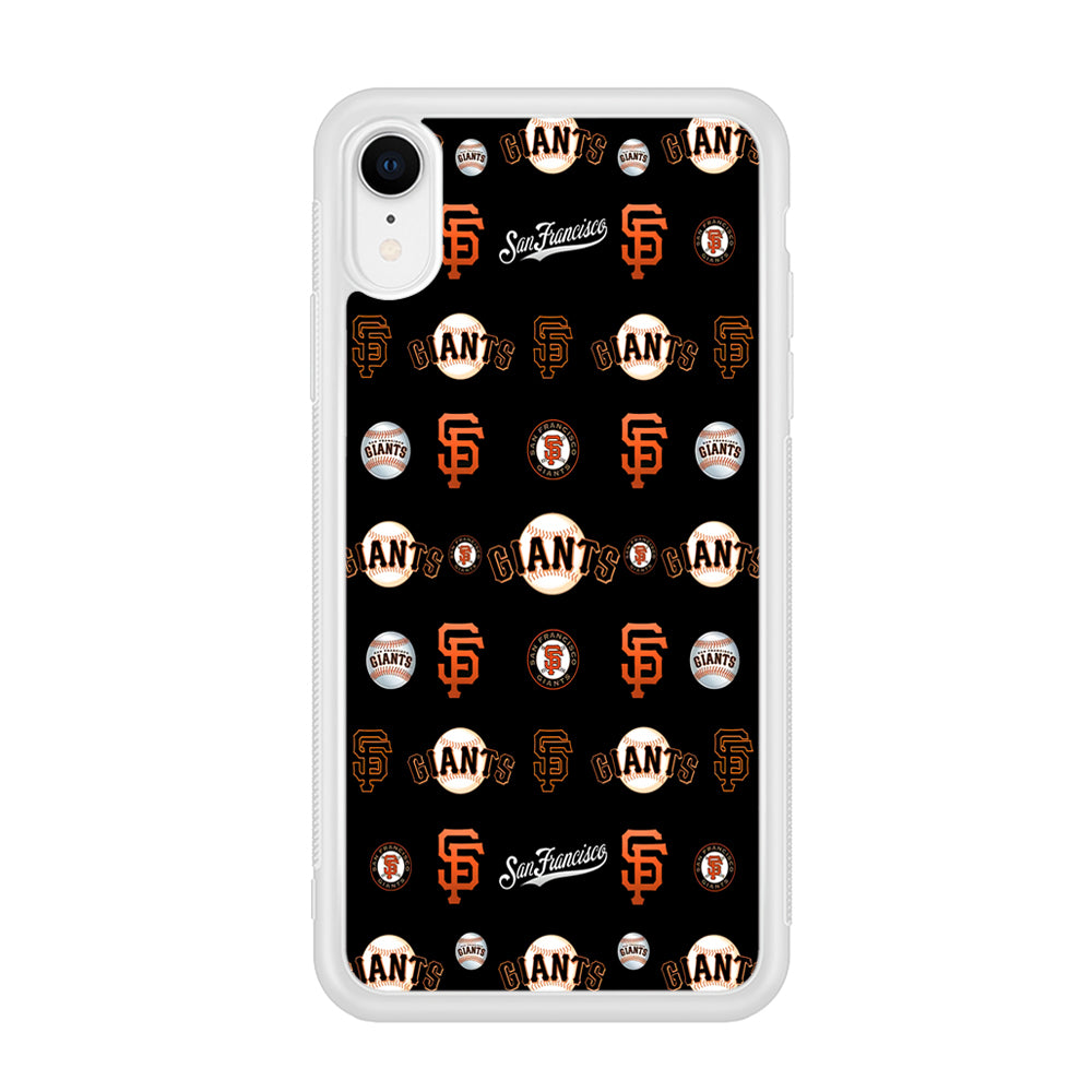 Baseball San Francisco Giants MLB 002 iPhone XR Case-Phone Case-Rubber White (2D Case)-Altracase