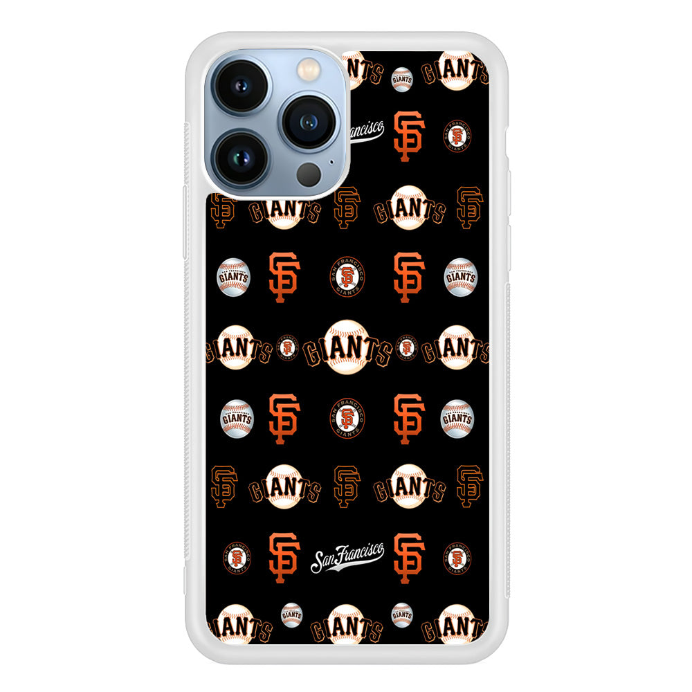 Baseball San Francisco Giants MLB 002 iPhone 15 Pro Max Case-Phone Case-Rubber White (2D Case)-Altracase