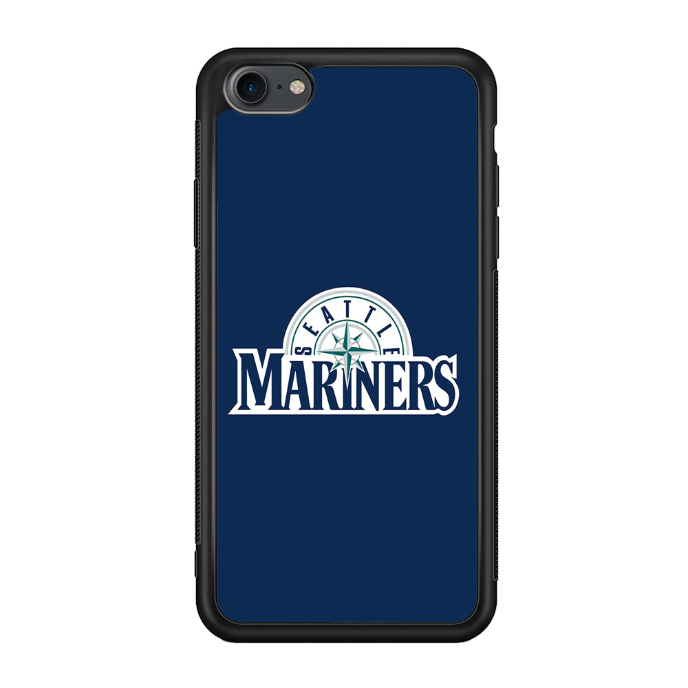 Baseball Seattle Mariners MLB 001 iPhone 7 Case-Phone Case-Rubber Black (2D Case)-Altracase