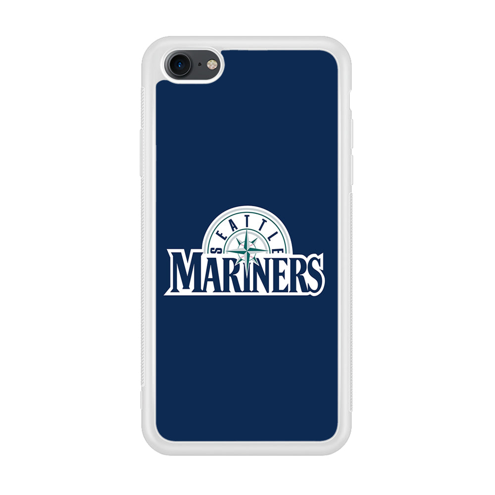Baseball Seattle Mariners MLB 001 iPhone 7 Case-Phone Case-Rubber White (2D Case)-Altracase