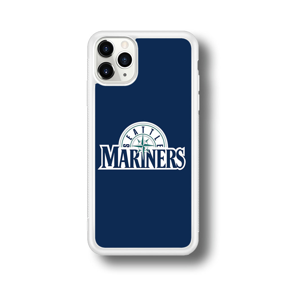 Baseball Seattle Mariners MLB 001 iPhone 11 Pro Case-Phone Case-Rubber White (2D Case)-Altracase