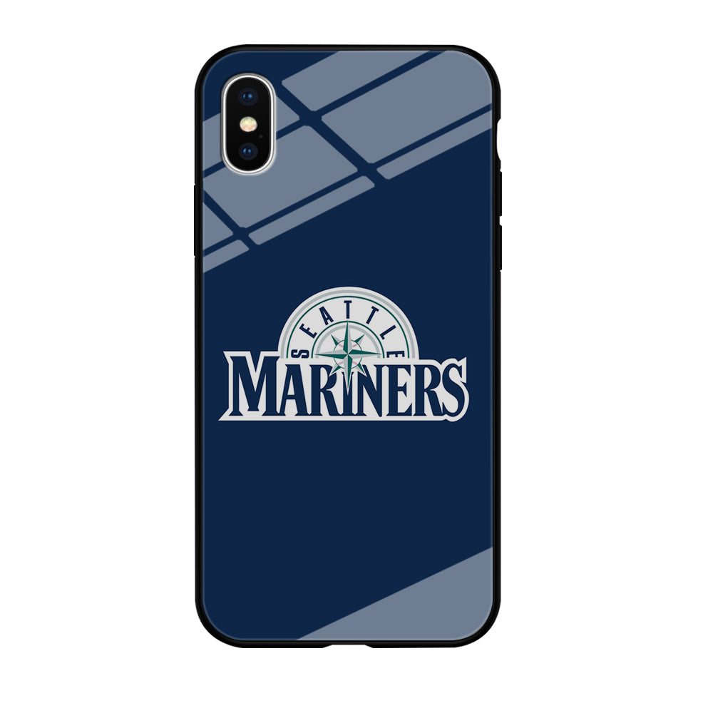 Baseball Seattle Mariners MLB 001 iPhone X Case-Phone Case-Tempered Glass Case-Altracase