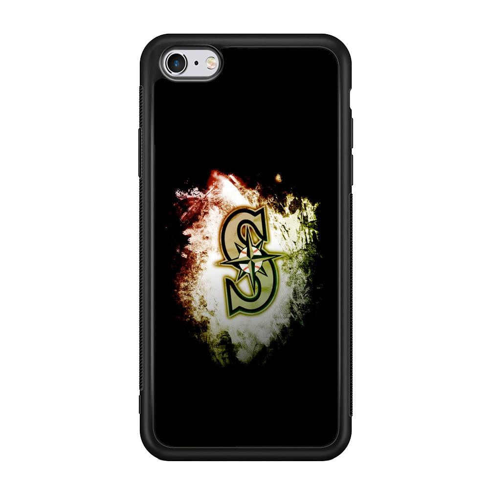Baseball Seattle Mariners MLB 002 iPhone 6 | 6s Case-Phone Case-Rubber Black (2D Case)-Altracase