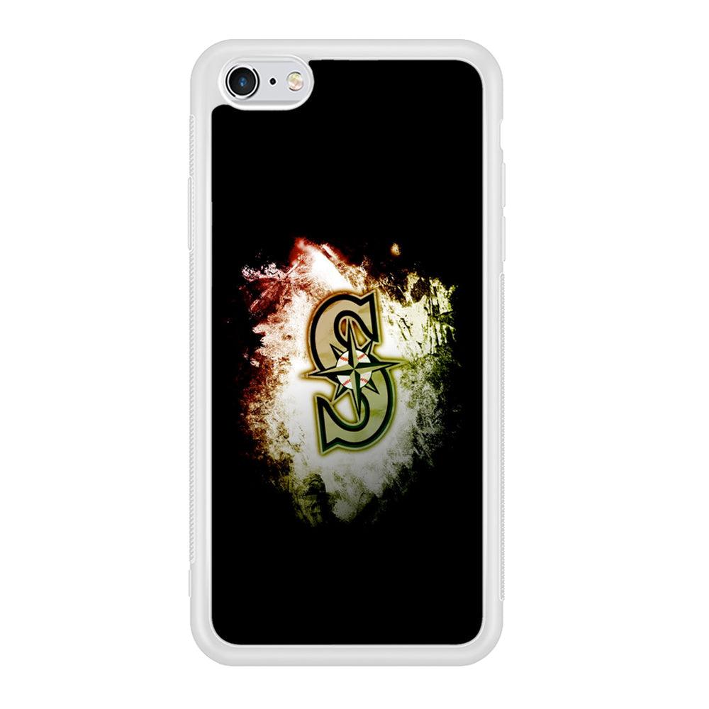 Baseball Seattle Mariners MLB 002 iPhone 6 | 6s Case-Phone Case-Rubber White (2D Case)-Altracase