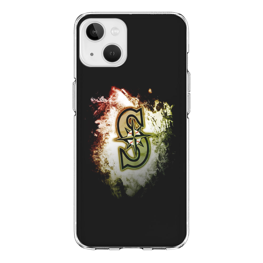 Baseball Seattle Mariners MLB 002 iPhone 13 Case-Phone Case-Clear Soft Case-Altracase