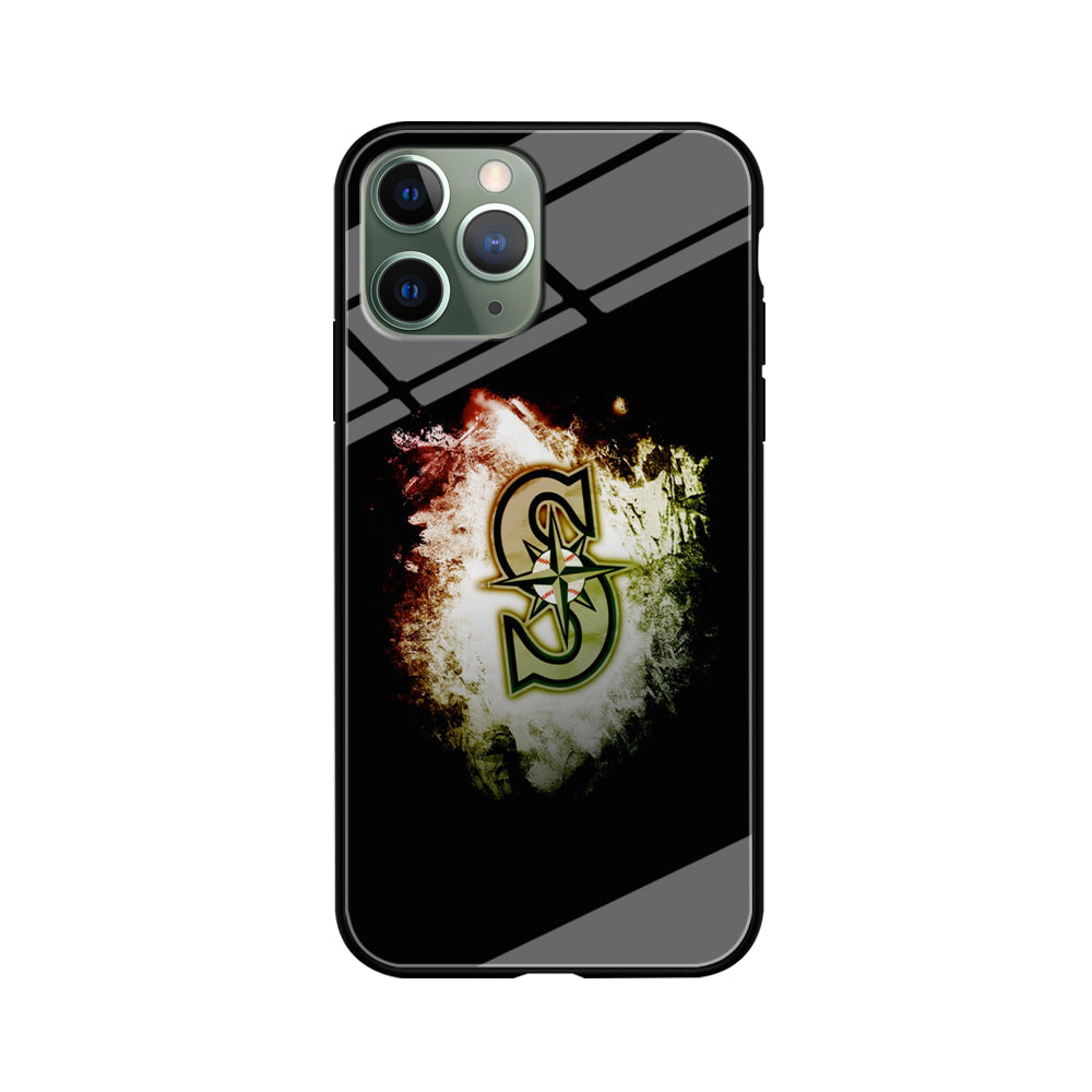 Baseball Seattle Mariners MLB 002 iPhone 11 Pro Case-Phone Case-Tempered Glass Case-Altracase