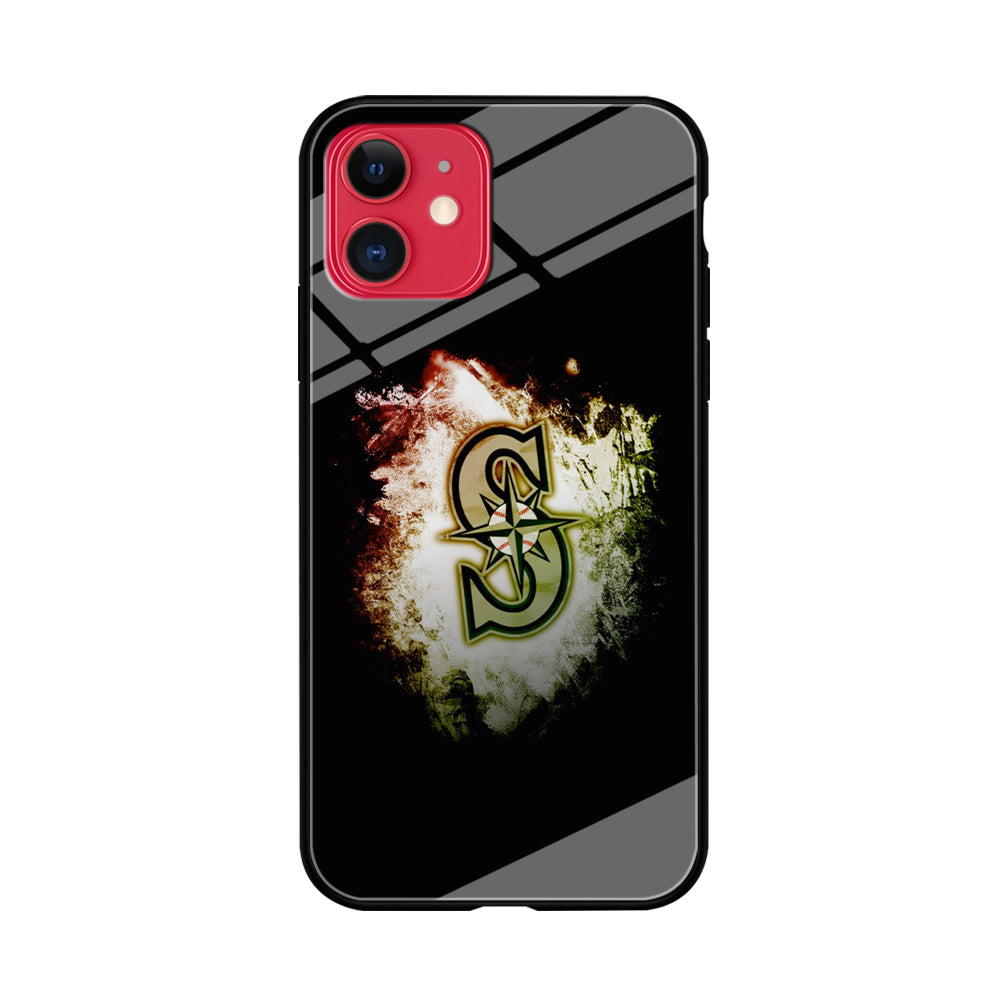 Baseball Seattle Mariners MLB 002 iPhone 11 Case-Phone Case-Tempered Glass Case-Altracase