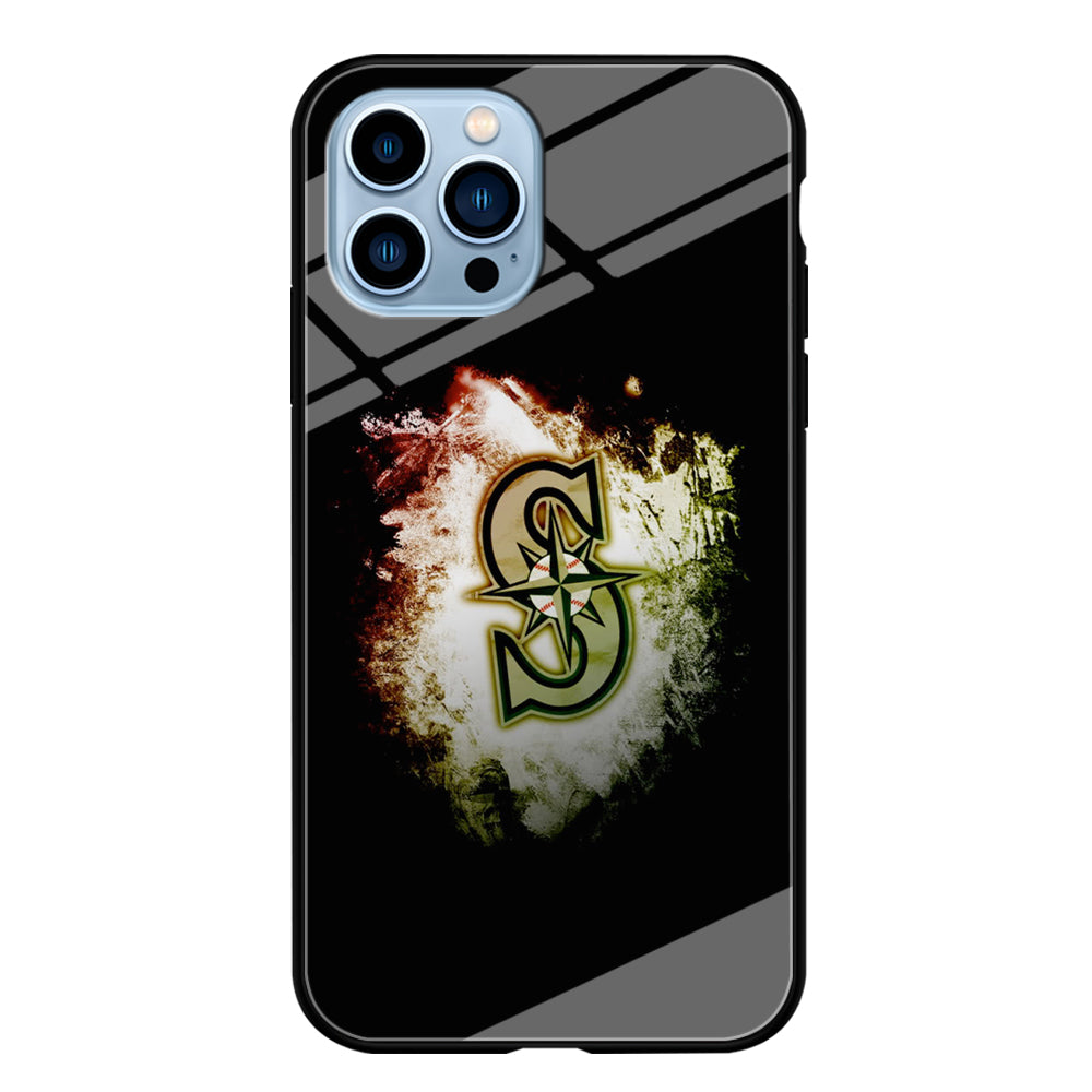 Baseball Seattle Mariners MLB 002 iPhone 15 Pro Max Case-Phone Case-Tempered Glass Case-Altracase