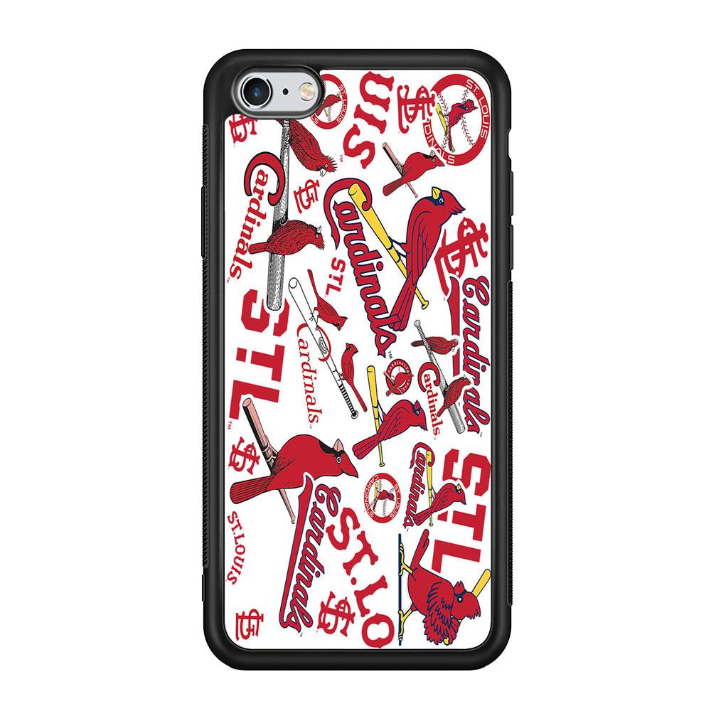 Baseball St. Louis Cardinals MLB 001 iPhone 6 | 6s Case-Phone Case-Rubber Black (2D Case)-Altracase