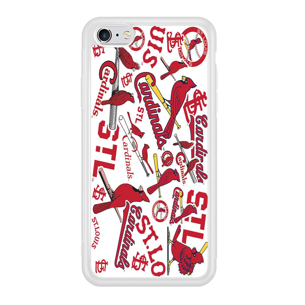 Baseball St. Louis Cardinals MLB 001 iPhone 6 | 6s Case-Phone Case-Rubber White (2D Case)-Altracase