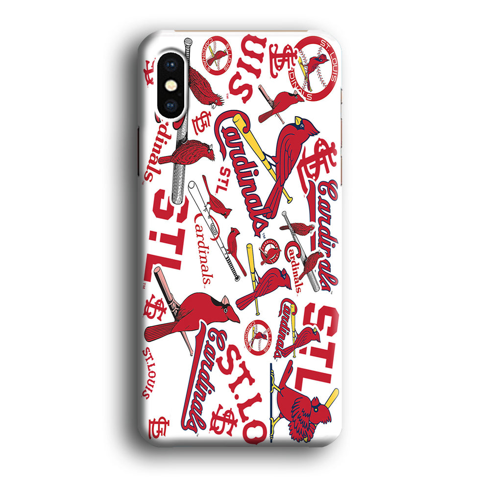 Baseball St. Louis Cardinals MLB 001 iPhone X Case-Phone Case-3D Case-Altracase