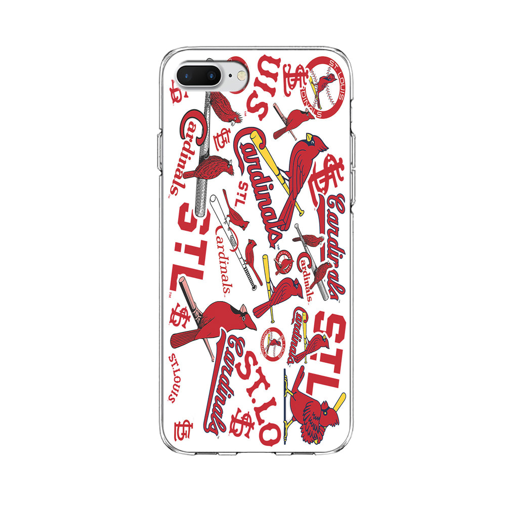 Baseball St. Louis Cardinals MLB 001 iPhone 7 Plus Case-Phone Case-Clear Soft Case-Altracase