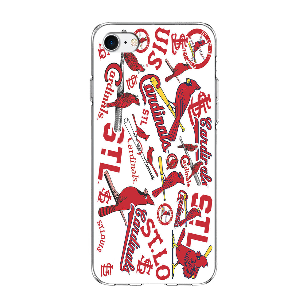 Baseball St. Louis Cardinals MLB 001 iPhone 8 Case-Phone Case-Clear Soft Case-Altracase