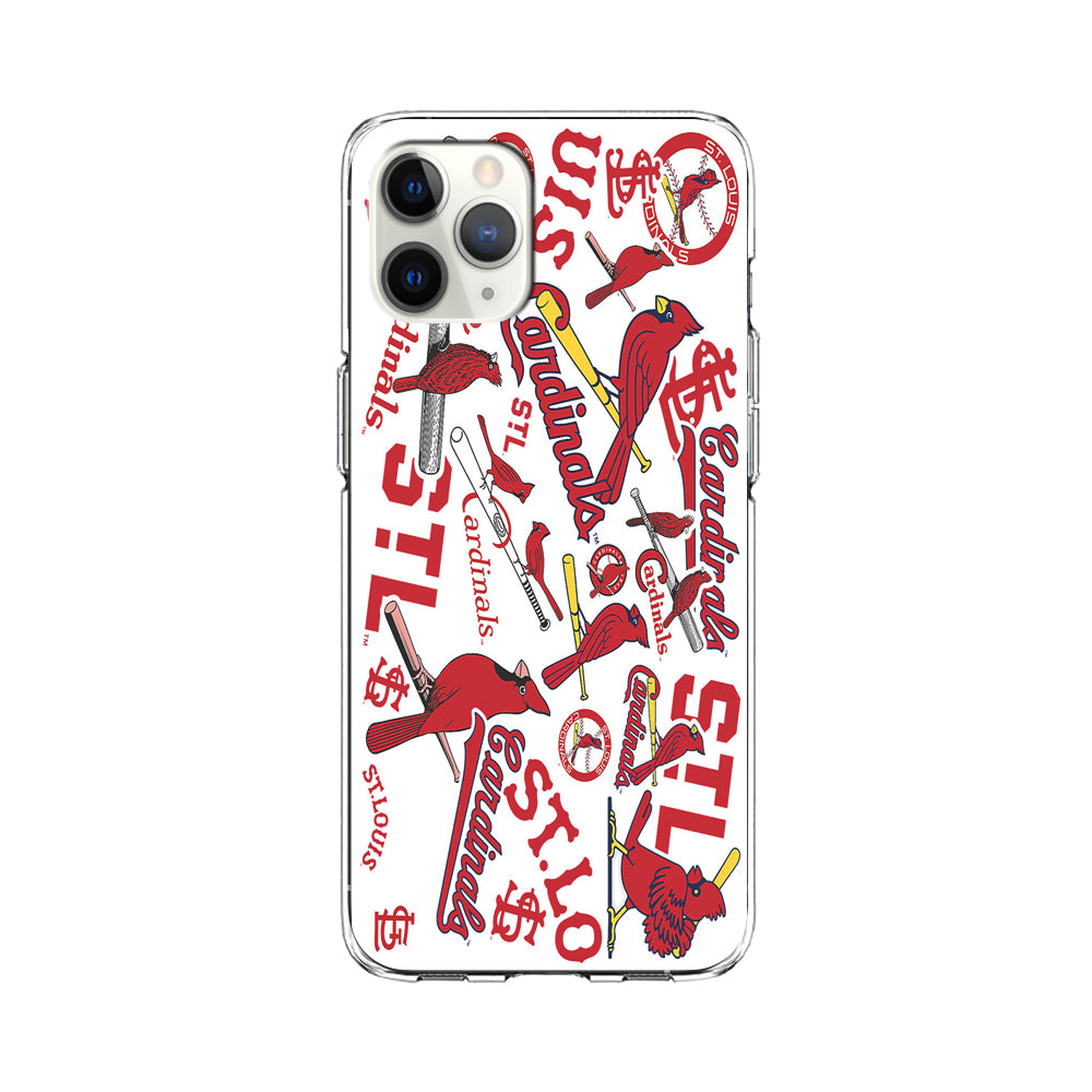 Baseball St. Louis Cardinals MLB 001 iPhone 11 Pro Case-Phone Case-Clear Soft Case-Altracase