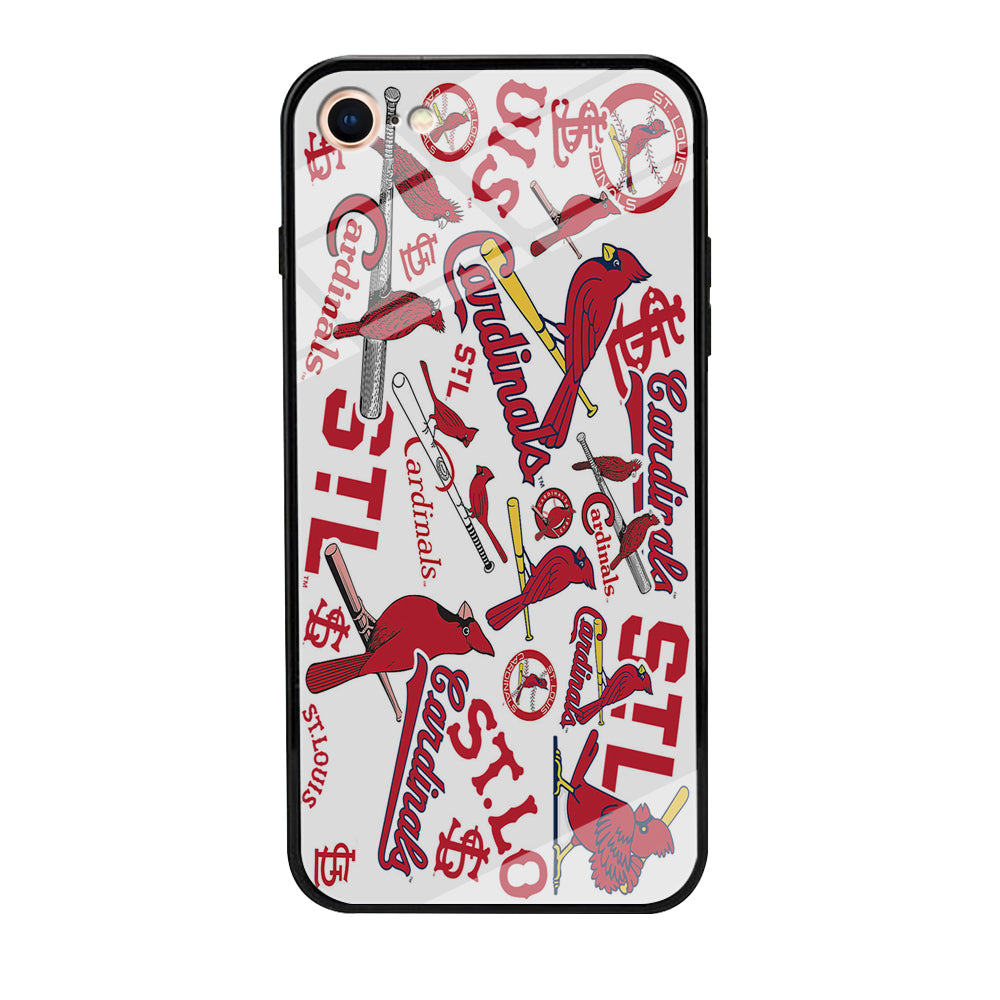 Baseball St. Louis Cardinals MLB 001 iPhone 7 Case-Phone Case-Tempered Glass Case-Altracase