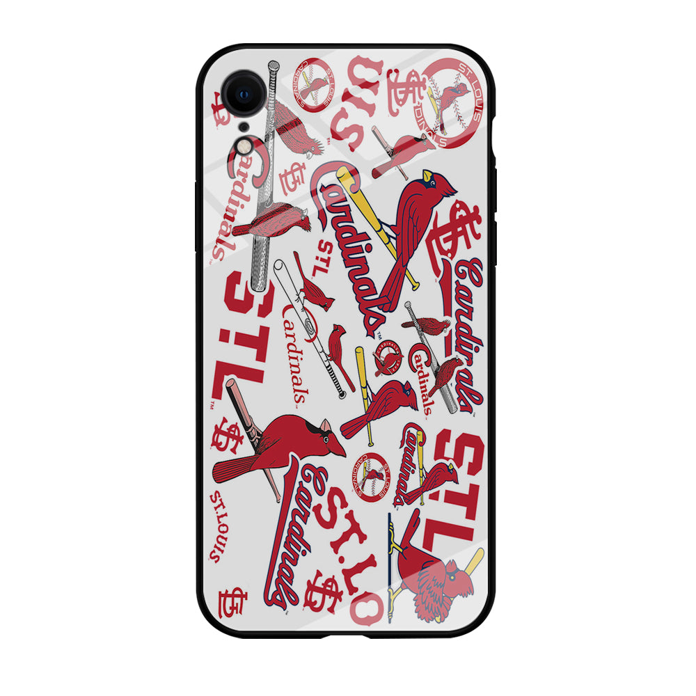 Baseball St. Louis Cardinals MLB 001 iPhone XR Case-Phone Case-Tempered Glass Case-Altracase