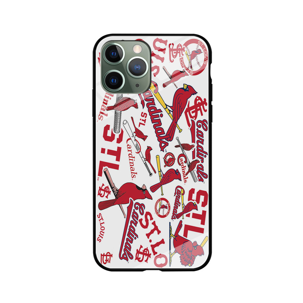 Baseball St. Louis Cardinals MLB 001 iPhone 11 Pro Case-Phone Case-Tempered Glass Case-Altracase