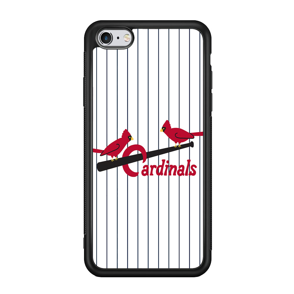 Baseball St. Louis Cardinals MLB 002 iPhone 6 Plus | 6s Plus Case-Phone Case-Rubber Black (2D Case)-Altracase