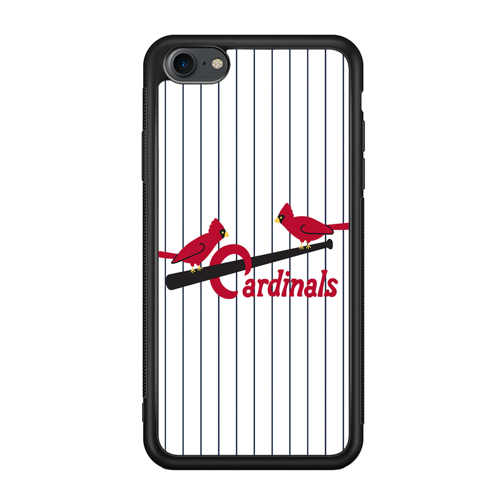 Baseball St. Louis Cardinals MLB 002 iPhone 7 Case-Phone Case-Rubber Black (2D Case)-Altracase