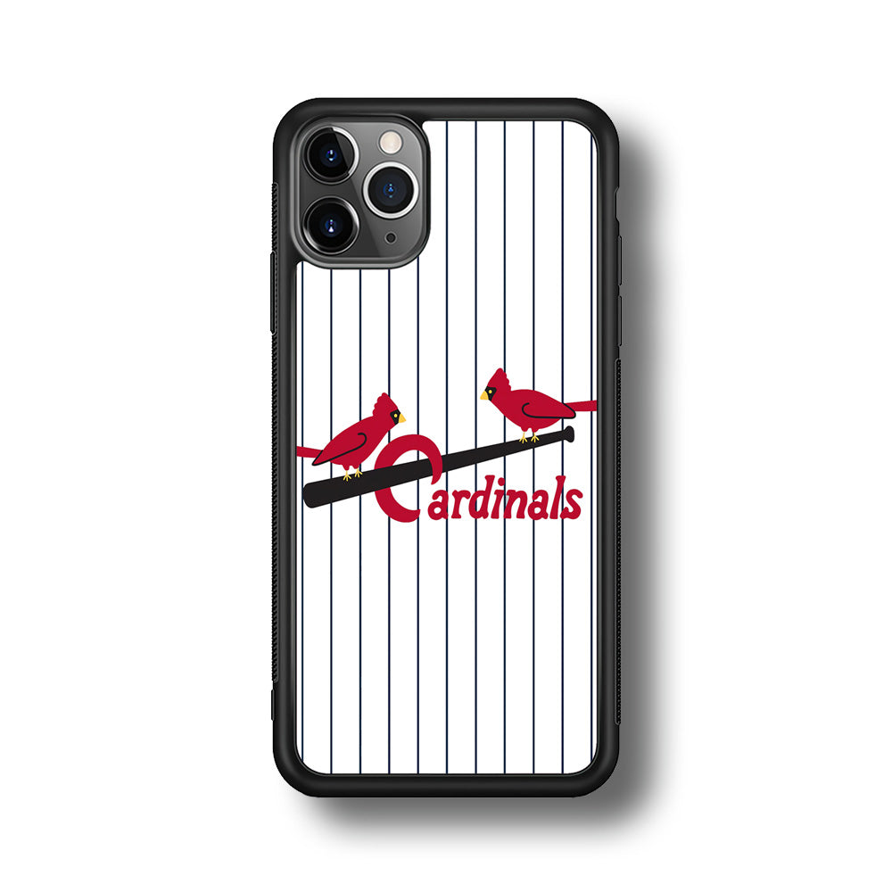 Baseball St. Louis Cardinals MLB 002 iPhone 11 Pro Case-Phone Case-Rubber Black (2D Case)-Altracase