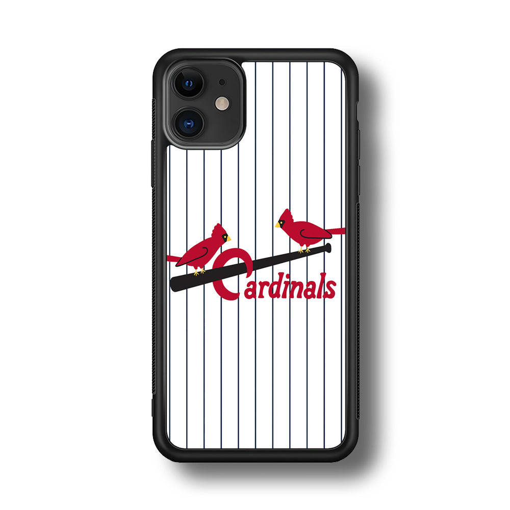 Baseball St. Louis Cardinals MLB 002 iPhone 11 Case-Phone Case-Rubber Black (2D Case)-Altracase