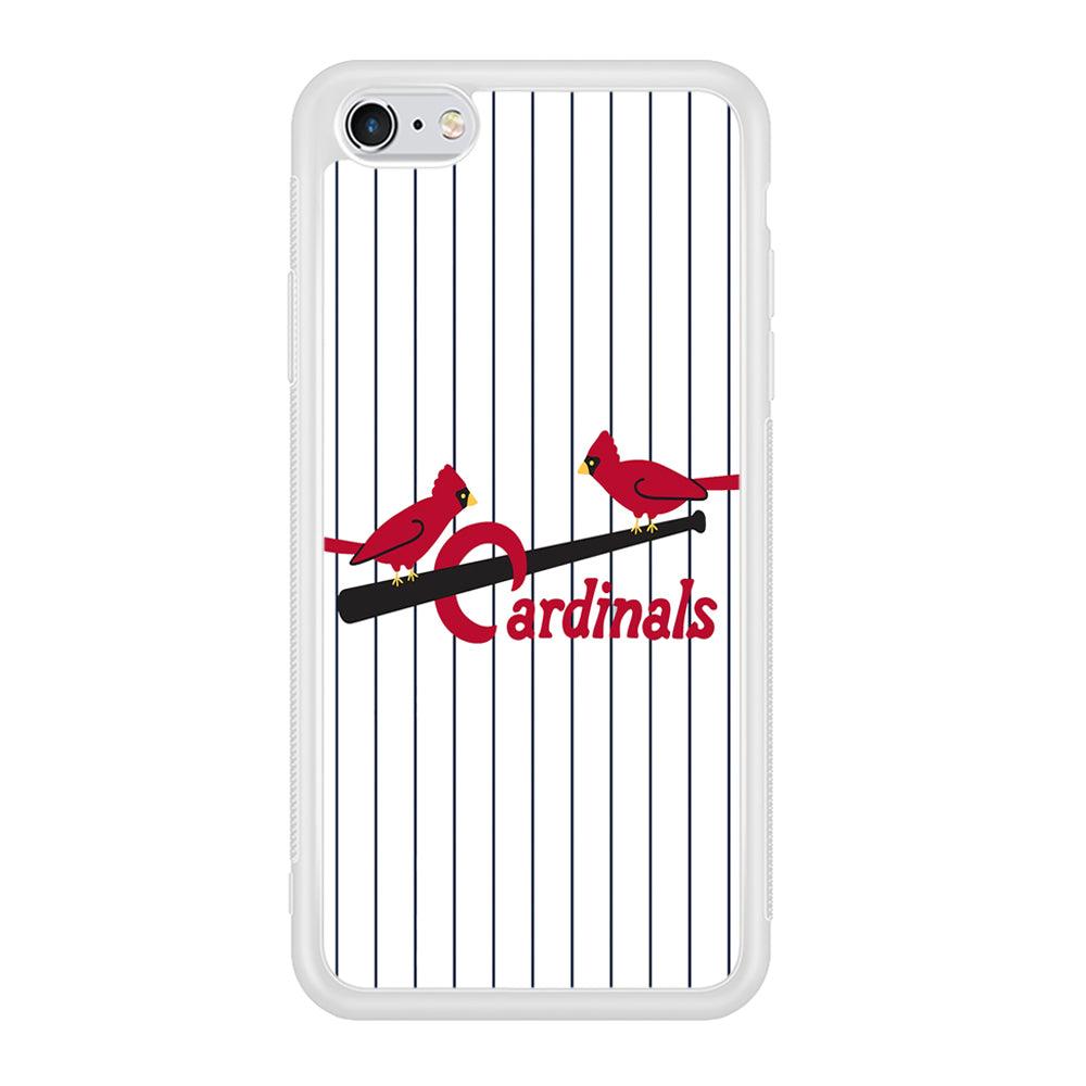 Baseball St. Louis Cardinals MLB 002 iPhone 6 | 6s Case-Phone Case-Rubber White (2D Case)-Altracase