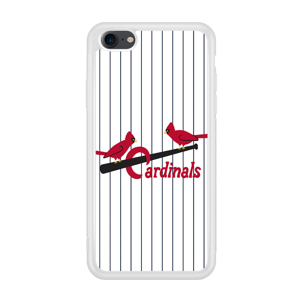 Baseball St. Louis Cardinals MLB 002 iPhone 7 Case-Phone Case-Rubber White (2D Case)-Altracase