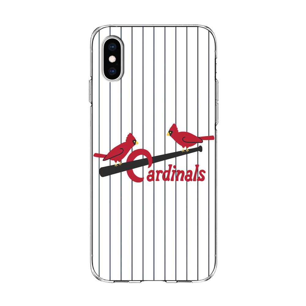 Baseball St. Louis Cardinals MLB 002 iPhone Xs Case-Phone Case-Clear Soft Case-Altracase