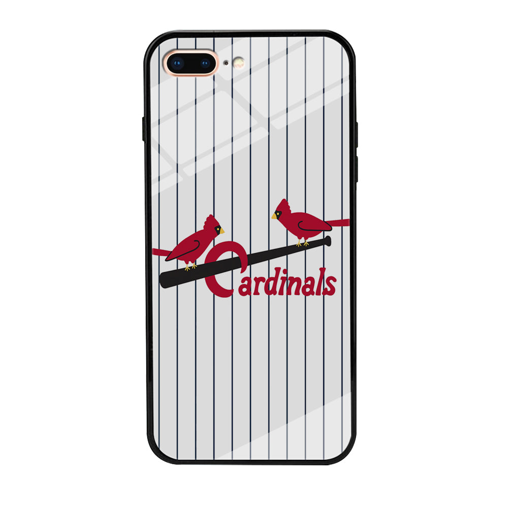 Baseball St. Louis Cardinals MLB 002 iPhone 8 Plus Case-Phone Case-Tempered Glass Case-Altracase
