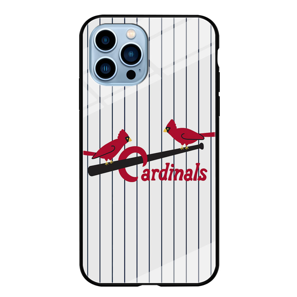 Baseball St. Louis Cardinals MLB 002 iPhone 15 Pro Max Case-Phone Case-Tempered Glass Case-Altracase