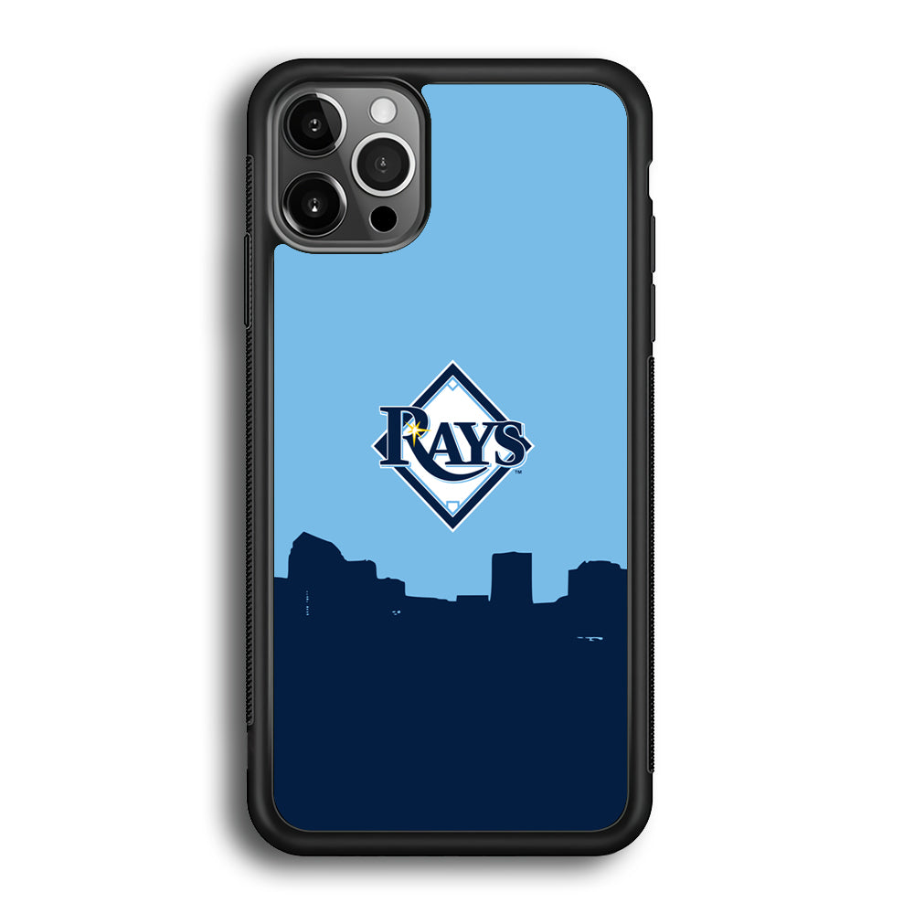 Baseball Tampa Bay Rays MLB 001 iPhone 12 Pro Max Case-Phone Case-Rubber Black (2D Case)-Altracase