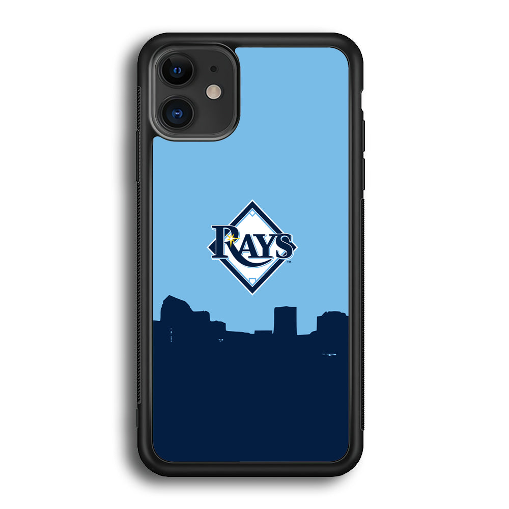 Baseball Tampa Bay Rays MLB 001 iPhone 12 Case-Phone Case-Rubber Black (2D Case)-Altracase