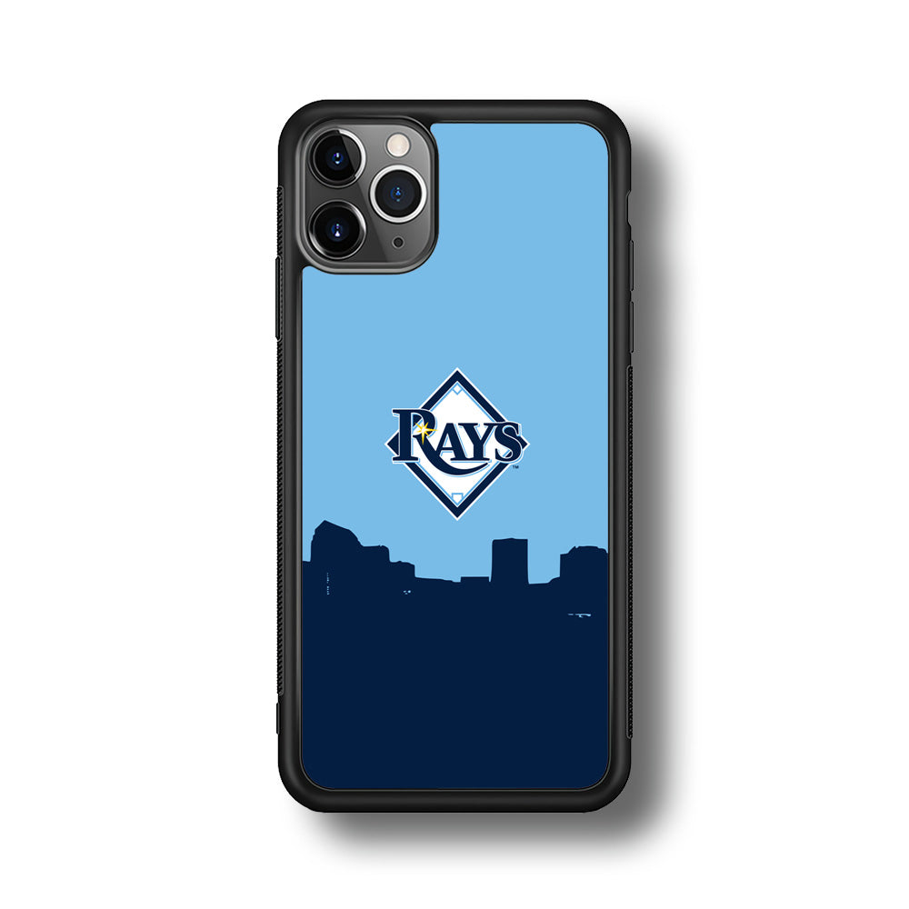 Baseball Tampa Bay Rays MLB 001 iPhone 11 Pro Case-Phone Case-Rubber Black (2D Case)-Altracase
