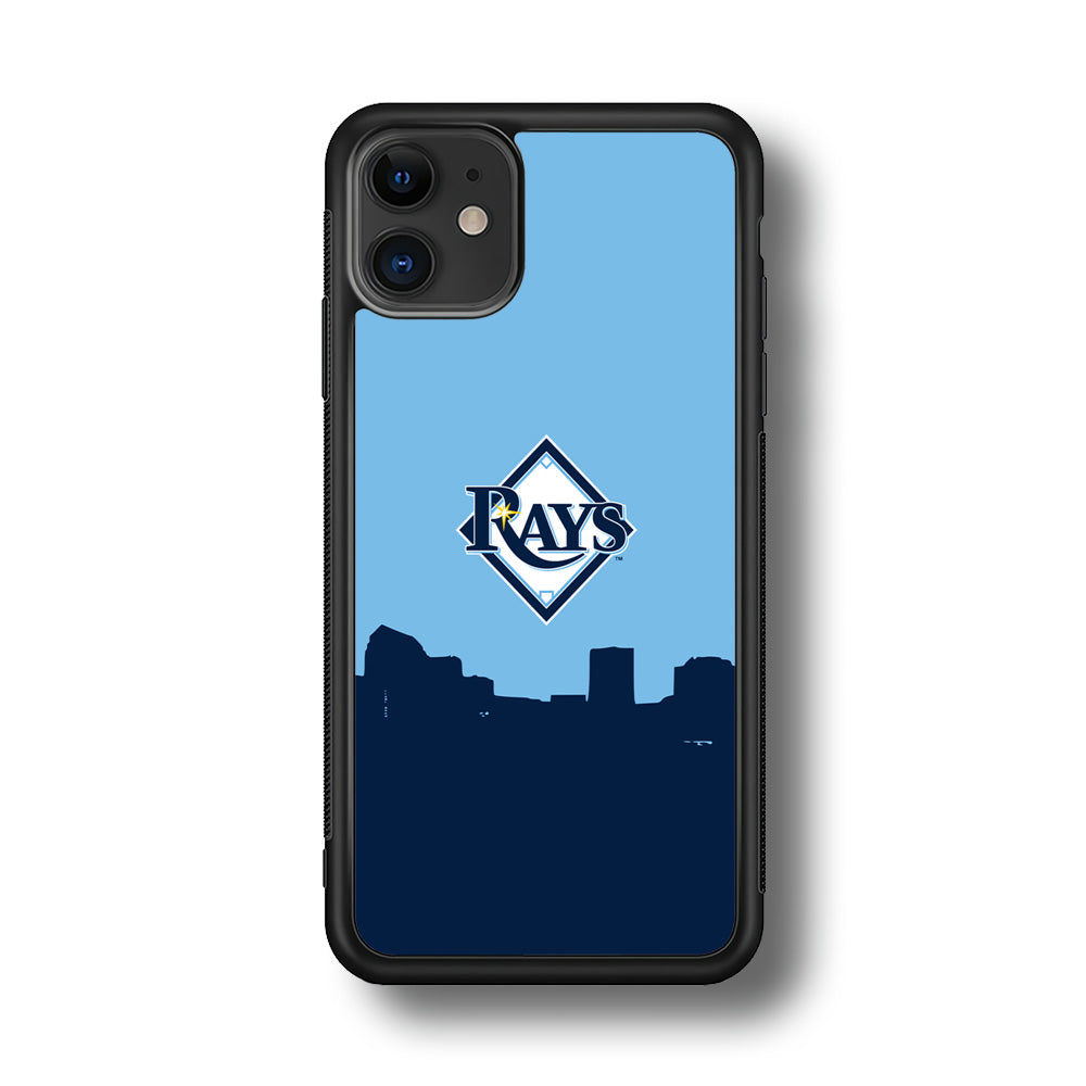 Baseball Tampa Bay Rays MLB 001 iPhone 11 Case-Phone Case-Rubber Black (2D Case)-Altracase