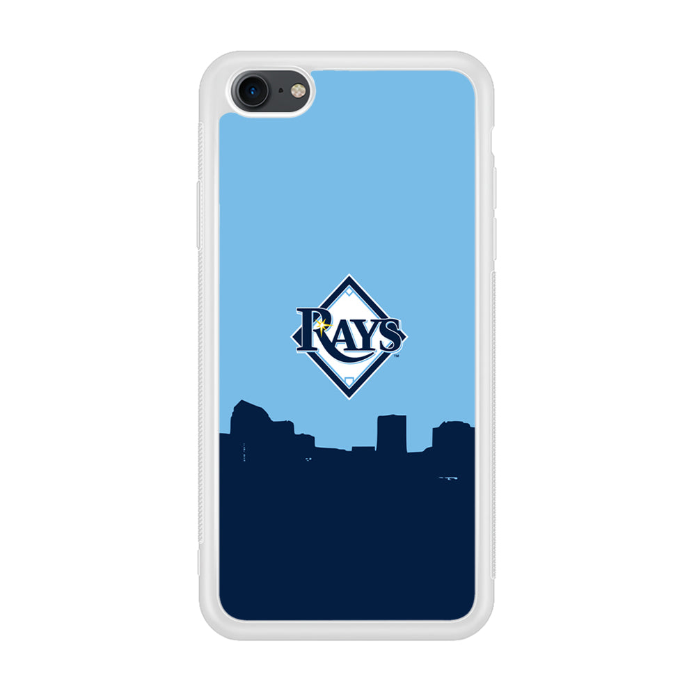 Baseball Tampa Bay Rays MLB 001 iPhone 7 Case-Phone Case-Rubber White (2D Case)-Altracase