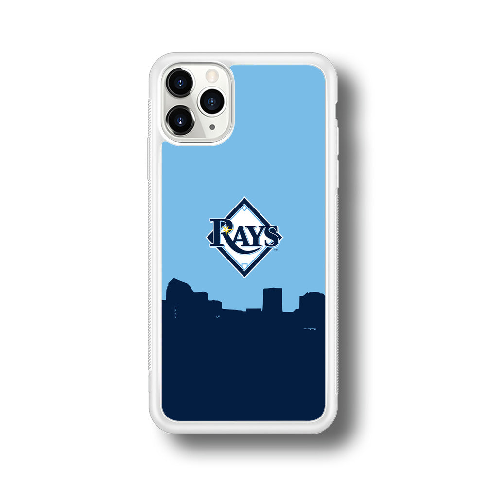 Baseball Tampa Bay Rays MLB 001 iPhone 11 Pro Case-Phone Case-Rubber White (2D Case)-Altracase