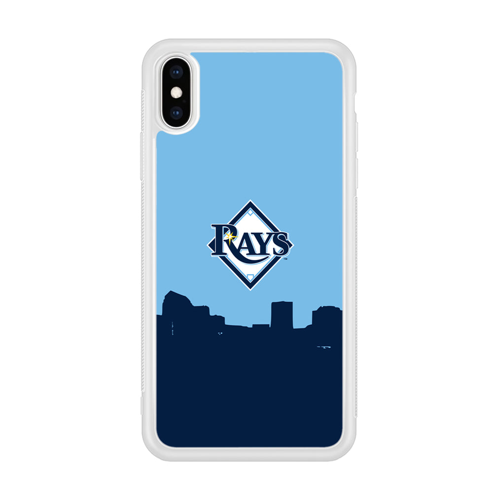 Baseball Tampa Bay Rays MLB 001 iPhone X Case-Phone Case-Rubber White (2D Case)-Altracase