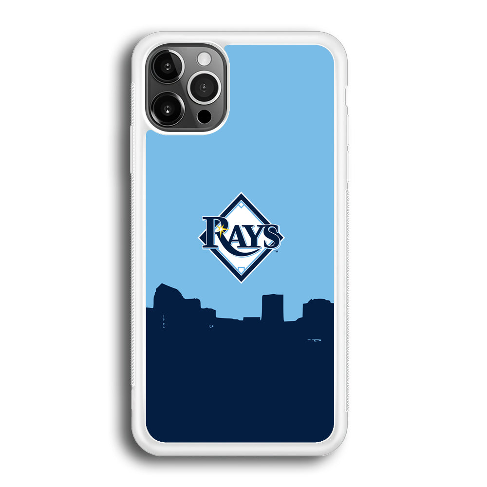 Baseball Tampa Bay Rays MLB 001 iPhone 12 Pro Max Case-Phone Case-Rubber White (2D Case)-Altracase
