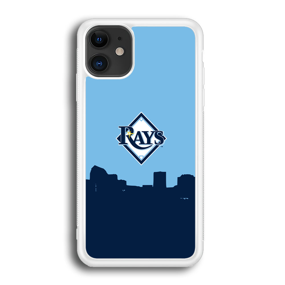 Baseball Tampa Bay Rays MLB 001 iPhone 12 Case-Phone Case-Rubber White (2D Case)-Altracase