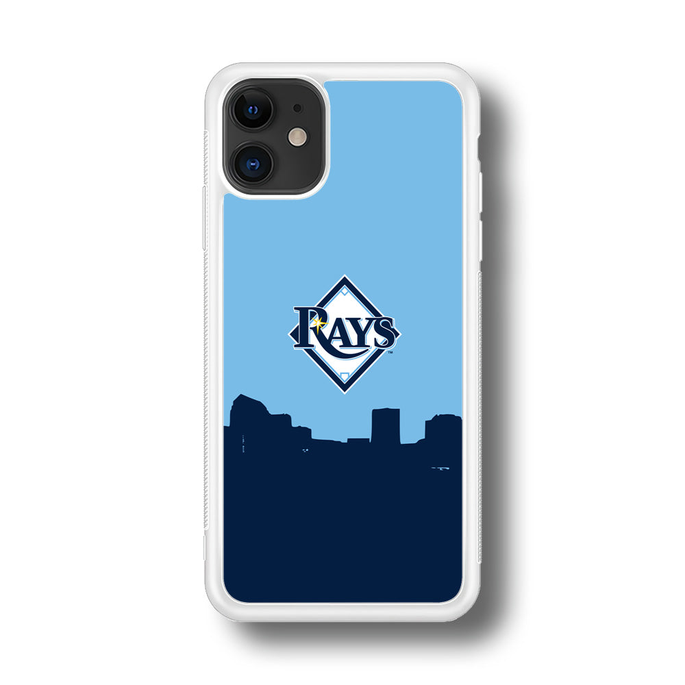 Baseball Tampa Bay Rays MLB 001 iPhone 11 Case-Phone Case-Rubber White (2D Case)-Altracase