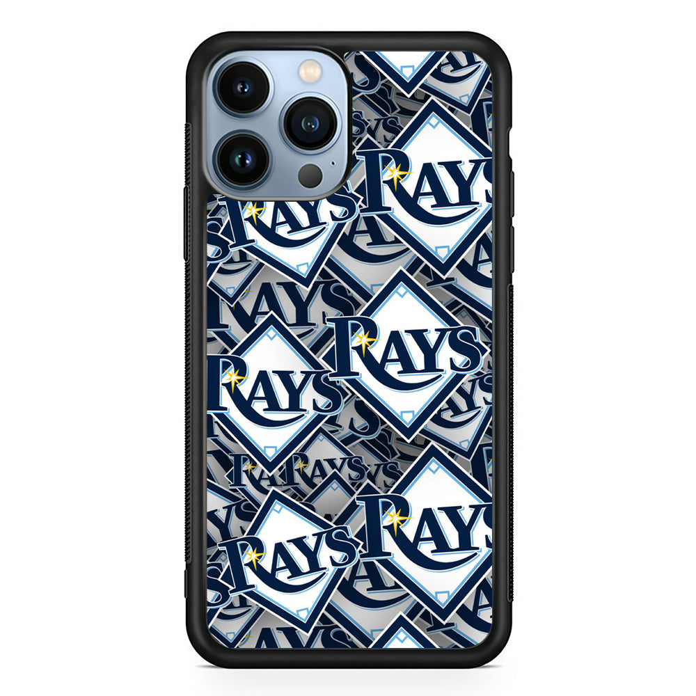 Baseball Tampa Bay Rays MLB 002 iPhone 15 Pro Max Case-Phone Case-Rubber Black (2D Case)-Altracase