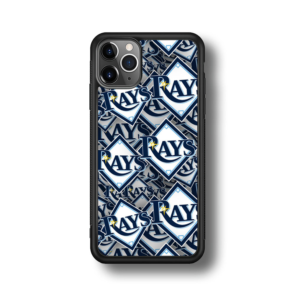 Baseball Tampa Bay Rays MLB 002 iPhone 11 Pro Case-Phone Case-Rubber Black (2D Case)-Altracase