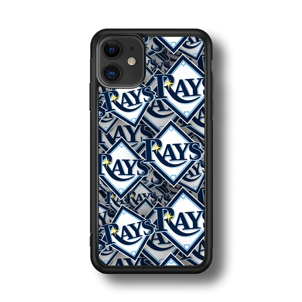 Baseball Tampa Bay Rays MLB 002 iPhone 11 Case-Phone Case-Rubber Black (2D Case)-Altracase